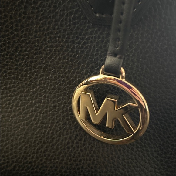 Michael Kors Black and Gold Handbag - Picture 3 of 10